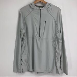 KATHMANDU Hooded Half‎ Zip Pullover Powder Gray
